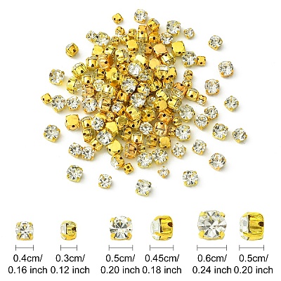 150Pcs 3 Styles Sew on Rhinestone KK-YW0002-74-1