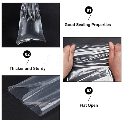Rectangle Plastic Film Storage Bags ABAG-WH0038-46-1