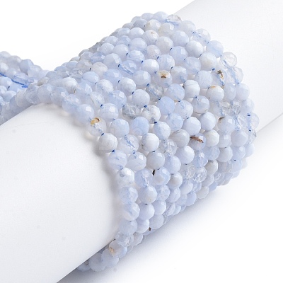 Natural Blue Lace Agate Beads Strands X-G-K366-B02-02-1