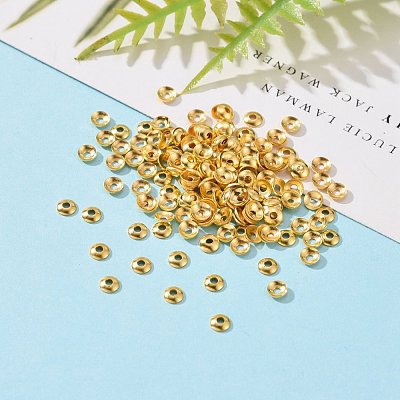 Brass Tiny Bead Cones KK-O043-04G-1