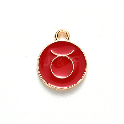 Alloy Enamel Pendants X-ENAM-S124-01A-07C-1