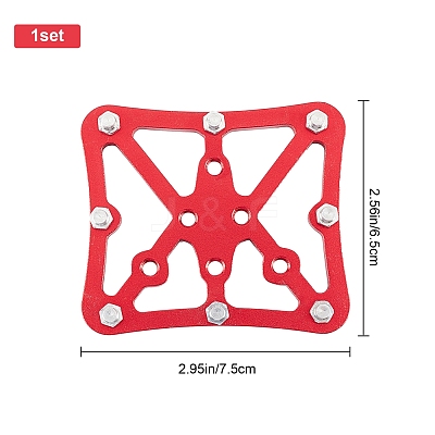 Bicycle Aluminum Alloy Flat Self Locking Pedal TOOL-WH0132-12B-1