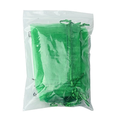 30Pcs 4 Styles Rectangle Organza Bags Jewellery Storage Pouches Wedding Favour Party Mesh Drawstring Gift OP-FS0001-01D-1