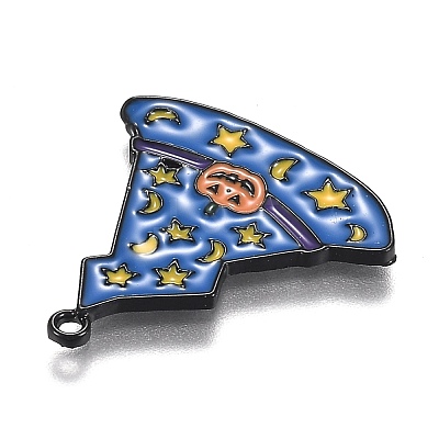 Halloween Theme Witch Hat Alloy Enamel Pendants X-ENAM-J649-11B-01-1