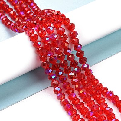 Electroplate Glass Beads Strands X-EGLA-A034-T8mm-L09-1