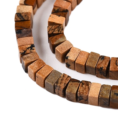 Natural Picture Jasper Beads Strands G-N342-74-1