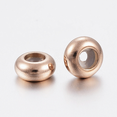 Ion Plating(IP) 202 Stainless Steel Beads STAS-F148-6mm-07RG-1