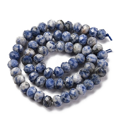 Natural Blue Spot Jasper Beads Strands G-K380-A02-01-1