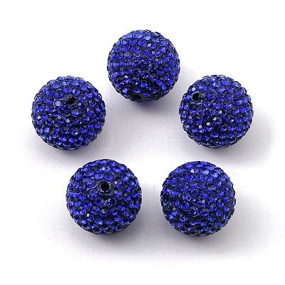 Grade A Rhinestone Pave Disco Ball Beads RB-Q105-9-1