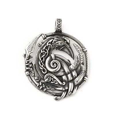 304 Stainless Steel Pendants STAS-P309-24AS-1