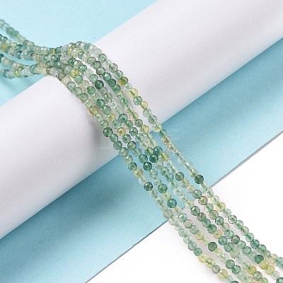 Synthetic Green Yellow Quartz Beads Strands G-C009-A10-1