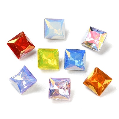 K9 GLass Rhinestone Cabochons EGLA-F161-11-1