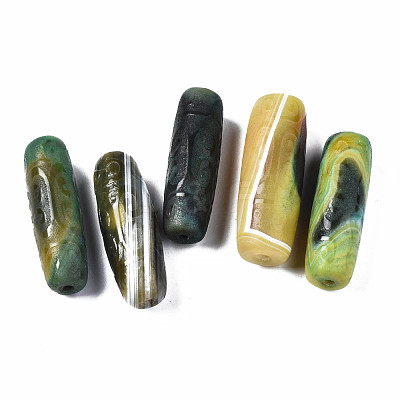 Natural Grey Agate Beads G-S359-340C-1