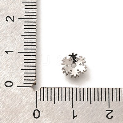 Rack Plating Brass Micro Pave Clear Cubic Zirconia Bead Caps KK-H508-22A-P-1