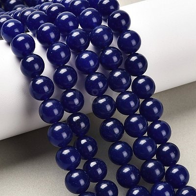 Natural & Dyed Malaysia Jade Bead Strands G-A146-10mm-A22-1