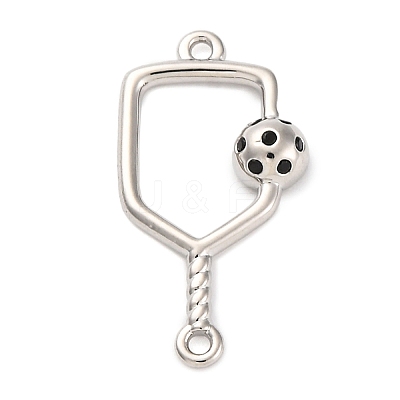Brass Black Enamel Connector Charms LS-KK-NH0005-02P-1