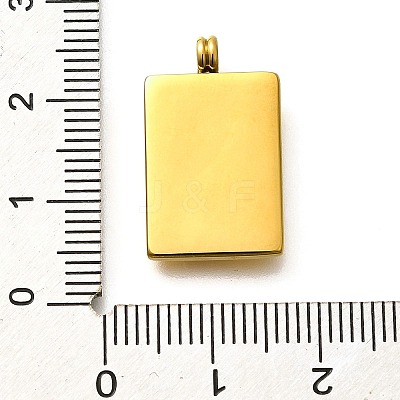 304 Stainless Steel Rhinestone Pendants STAS-M109-14G-01-1