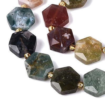 Natural Indian Agate Beads Strands G-N368-01A-23-1
