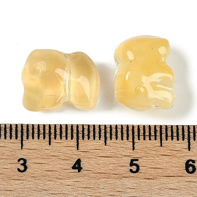 Spray Painted Glass Beads GLAA-Z007-04E-1