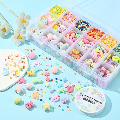 DIY Candy Color Bracelet Making Kit DIY-YW0006-26-1
