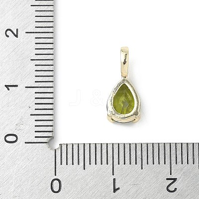 Brass Birthstone Pendants KK-D372-02G-1
