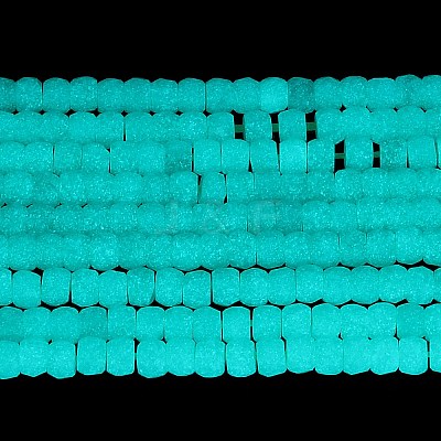 Synthetic Luminous Stone Beads Strands G-C086-01A-08-1