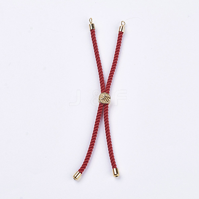 Nylon Twisted Cord Bracelet Making MAK-F018-01G-RS-1