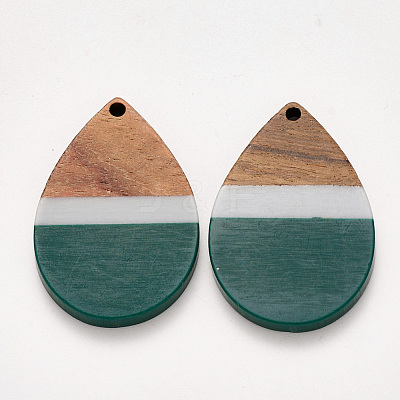 Resin & Walnut Wood Pendants RESI-S384-002A-A-1
