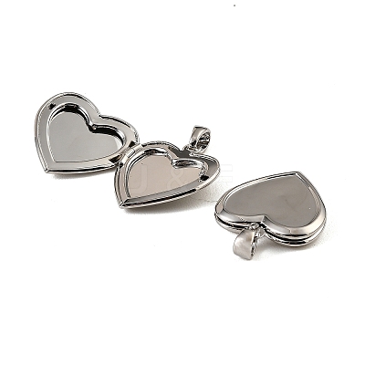 Brass Locket Pendants KK-CBA7157-08P-1