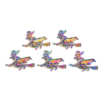 Rainbow Color Alloy Pendants PALLOY-S180-254-NR-1