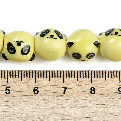 Handmade Porcelain Beads Strands PORC-P029-02E-1