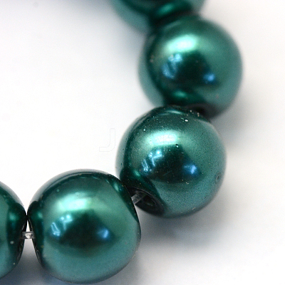 Baking Paint Pearlized Glass Pearl Round Bead Strands X-HY-Q003-6mm-79-1