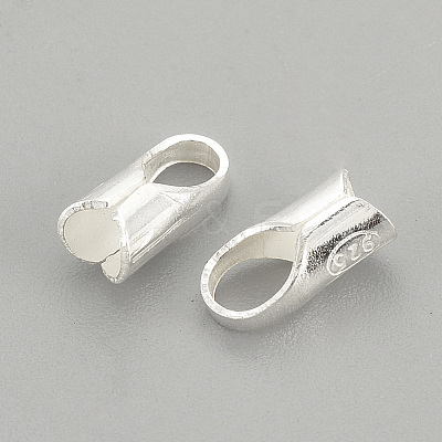 925 Sterling Silver Ends Caps STER-S002-28-1