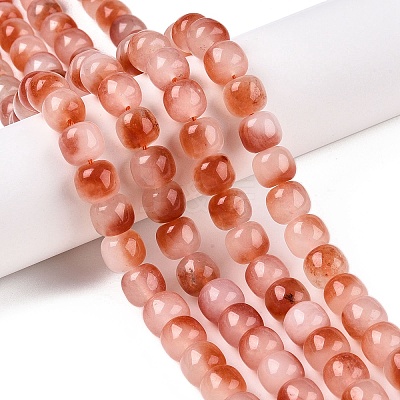 Dyed Natural White Jade Beads Strands G-T138-D11-1