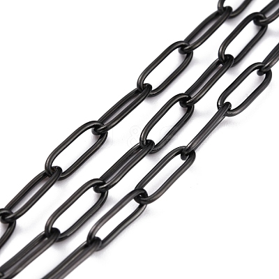 304 Stainless Steel Paperclip Chains CHS-O010-01EB-1