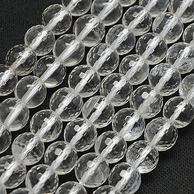 Natural Quartz Crystal Beads G-N0007-8mm-17-1