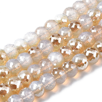 Glass Beads Strands GLAA-Q090-001-1