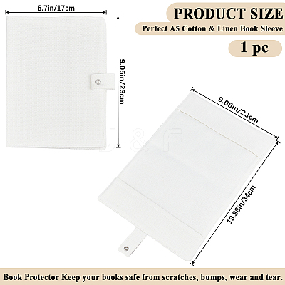 Cotton Cloth and Linen Blank Book Covers DIY-WH20010-27-1