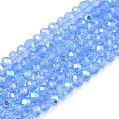Electroplate Glass Beads Strands LS-EGLA-A044-T2mm-L14-1