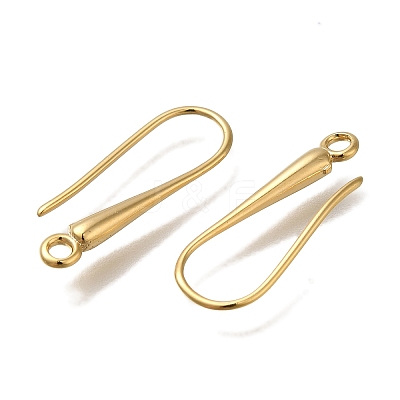Brass Earring Hooks X-KK-H502-15G-1