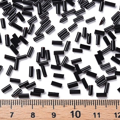 Opaque Colours Glass Bugle Beads SEED-N005-001-B04-1