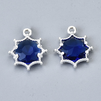 Faceted Glass Pendants GLAA-S191-002L-S-NR-1