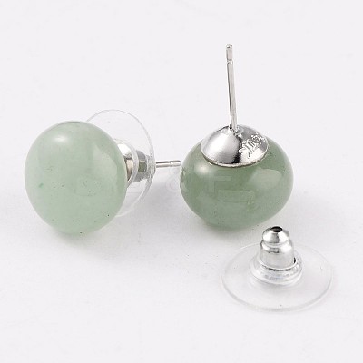 Natural & Synthetic Mixed Stone Stud Earrings G-F267-09-1
