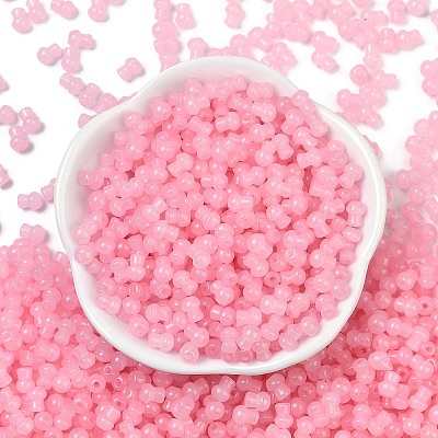 Transparent Colours Glass Seed Beads SEED-R001-01N-1