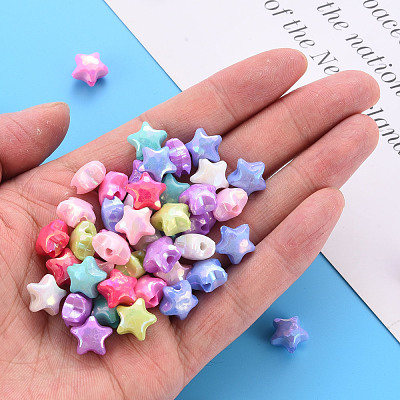 Opaque Acrylic Beads X-TACR-S153-36I-1
