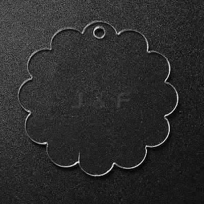 Transparent Acrylic Blank Pendants TACR-Z003-01C-1