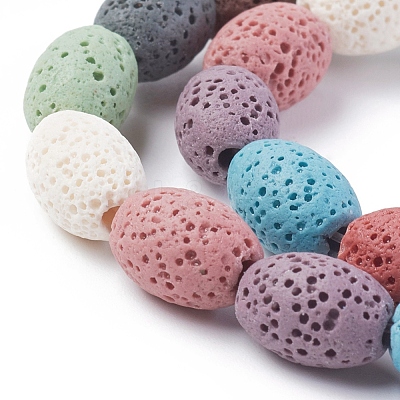 Natural Lava Rock Beads Strands G-F671-03A-09-1