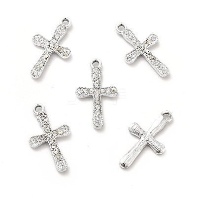 Alloy Rhinestone Pendants ALRI-C007-09P-1