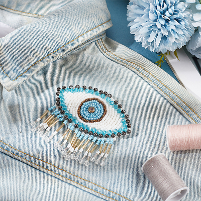 ABS & Felt & Glass Badge for Backpack Clothes JEWB-WH0039-76A-1