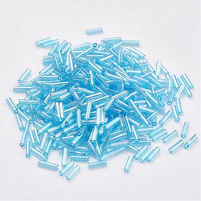Glass Bugle Beads SEED-E001-9mm-163-1